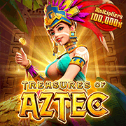 เกมสล็อตออนไลน์ Treasures of Aztec แจ็กพอต GoGaming